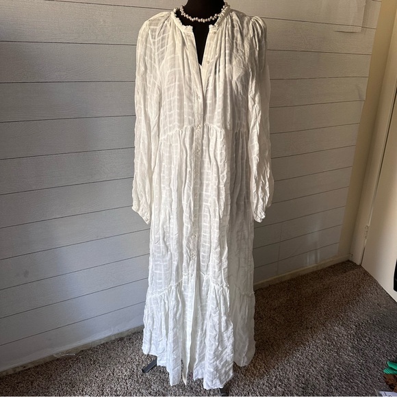 NWT FREE PEOPLE EDIE DRESS - IVORY Large - Picture 3 of 8